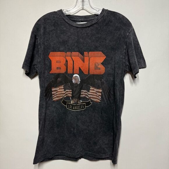 Anine Bing Vintage-Look Bing Tee in Black XS NWOT - Picture 11 of 13